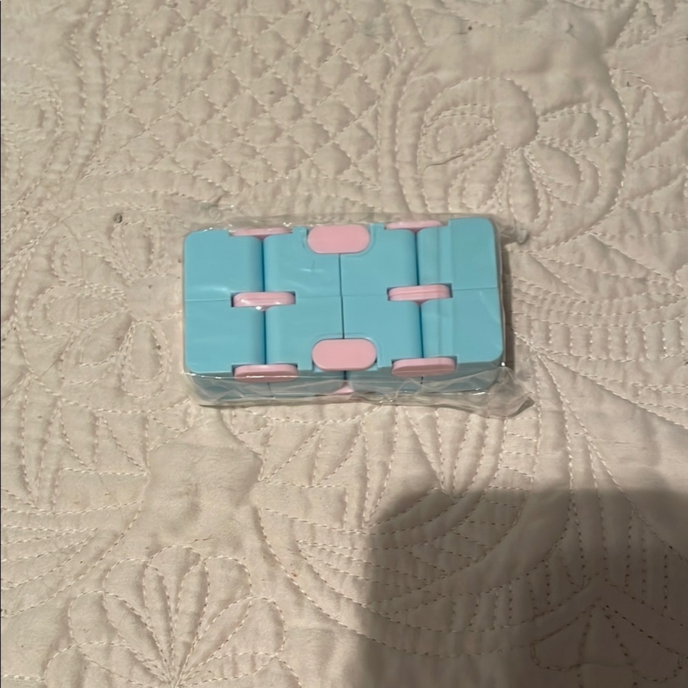 Blue and Pink Infinity Cube Fidget Toy